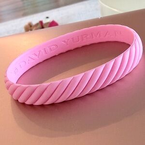 David Yurman Authentic Pink Rubber Bracelet - No Bag - Never Worn!